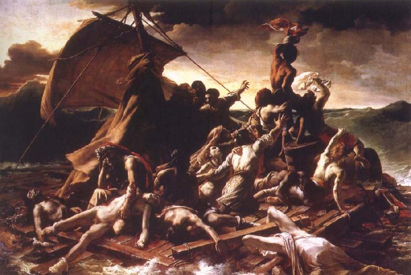 Theodore   Gericault Raft of the Medusa oil painting image